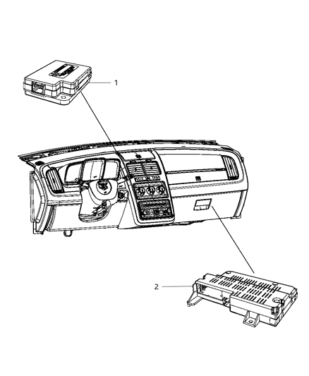 2012 Dodge Journey Modules Instrument Panel Diagram