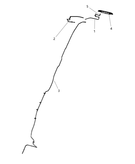 2014 Jeep Patriot Hose-Rear Window WIPER Washer Diagram for 4879444AE