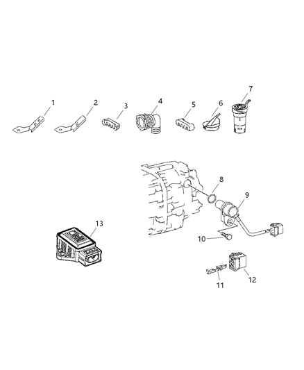 2005 Dodge Sprinter 2500 RETAINER-Wiring Harness Diagram for 5120883AA