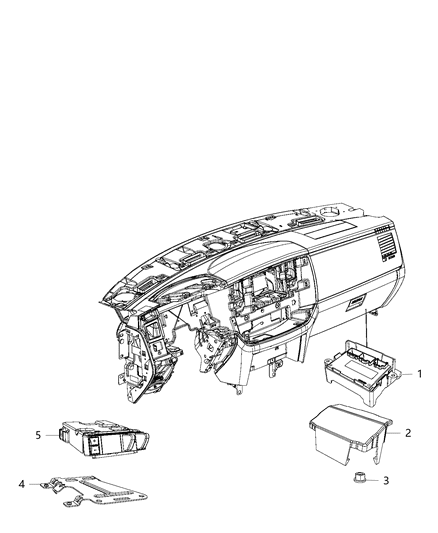 2016 Ram 3500 Modules, Instrument Panel Diagram