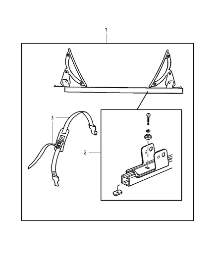 2008 Dodge Magnum Carrier Kit - Watersports Diagram