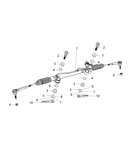 2016 Dodge Viper Gear Rack & Pinion Diagram