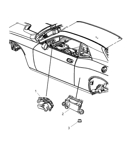 2009 Dodge Challenger Sensors - Steering & Suspension Diagram