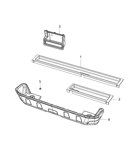 2020 Jeep Gladiator Cargo Compartment Diagram for 6NK26TX7AC