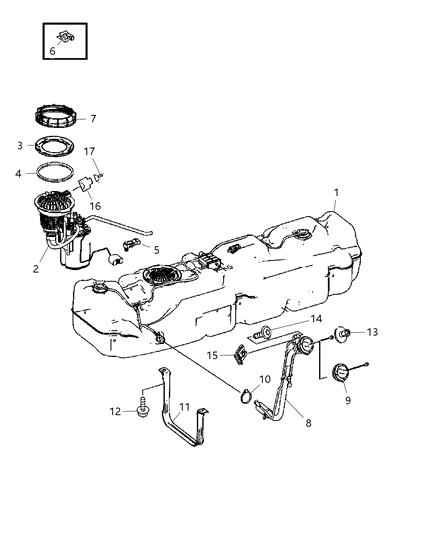 2008 Dodge Sprinter 3500 Fuel Pump Module Diagram 1