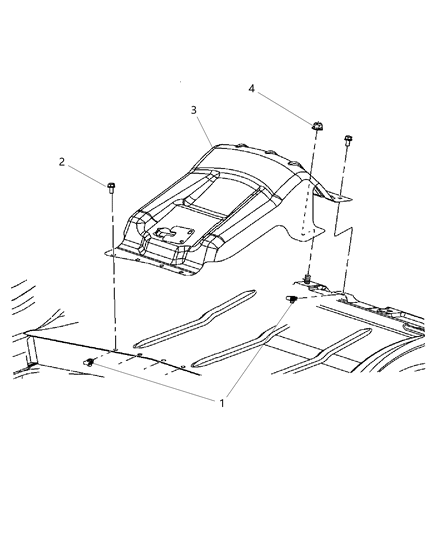 2014 Dodge Charger Jack Mounting Hardware Diagram
