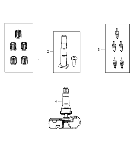 2014 Jeep Wrangler Tire Monitoring System Diagram