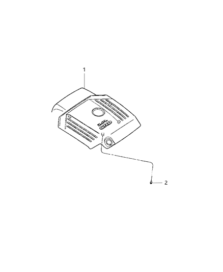 2008 Dodge Caliber Engine Cover & Related Parts Diagram 1