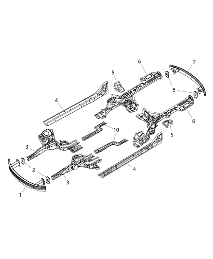 2016 Chrysler 200 Spacer Diagram for 68138338AA