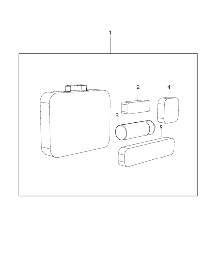 2019 Chrysler Pacifica Emergency Kit Diagram