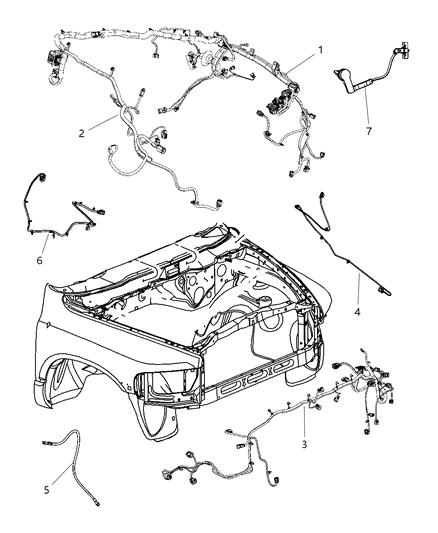 2010 Dodge Ram 2500 Wiring-Dash Diagram for 56055570AD