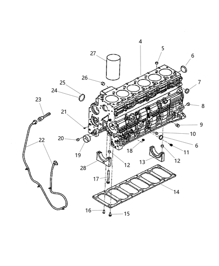 2006 Dodge Ram 3500 Cylinder Block Diagram 2