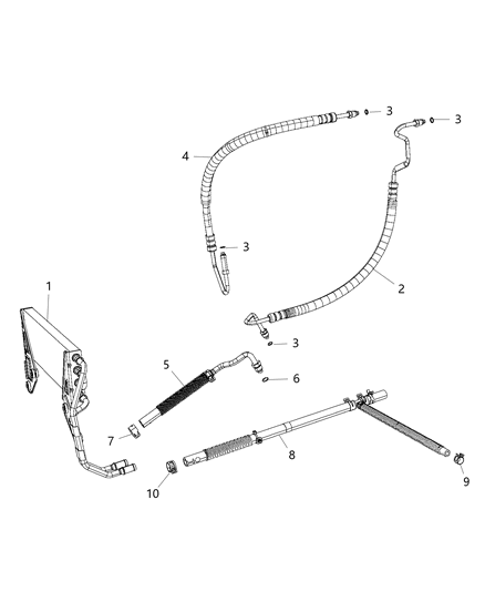 2015 Ram 3500 Pickup Power Steering Hose Diagram 2