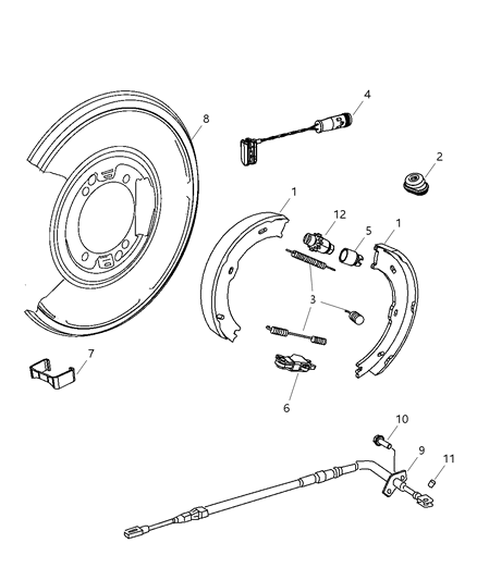 2007 Dodge Sprinter 3500 Parking Brake / Dual Rear Wheel Diagram