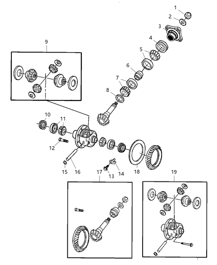 2010 Dodge Ram 2500 Case-Differential Diagram for 68053666AA