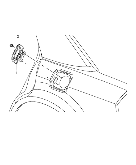 2011 Chrysler 300 Label Fuel Door Diagram