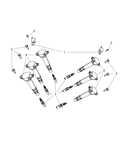 2011 Chrysler 300 Screw-HEXAGON FLANGE Head Diagram for 6509519AA