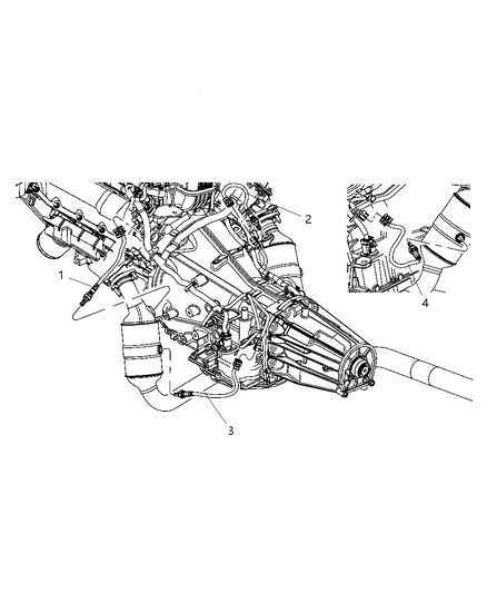 2009 Dodge Durango Oxygen Sensors Diagram 1