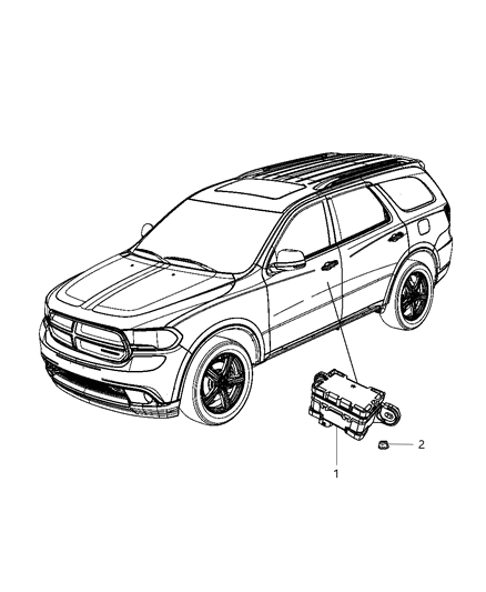 2017 Dodge Durango Sensors - Suspension & Steering Diagram