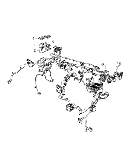2020 Jeep Cherokee Wiring-Dash Diagram for 68436121AB