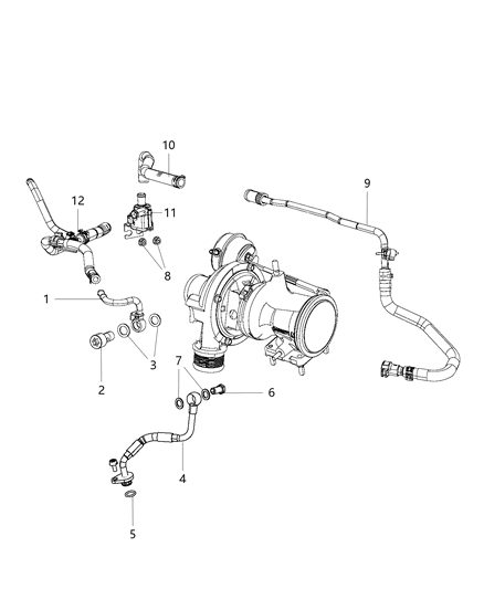 2015 Dodge Dart Turbocharger Cooling System Diagram