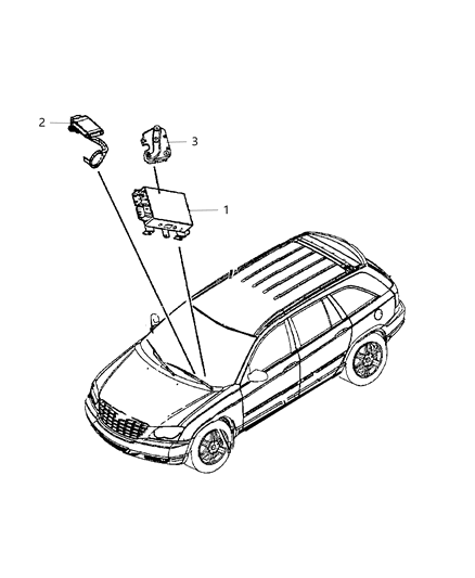 2008 Chrysler Pacifica Module-Body Controller Diagram for 5082058AH