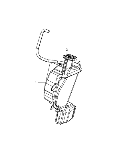 2009 Dodge Ram 1500 Coolant Recovery Bottle Diagram