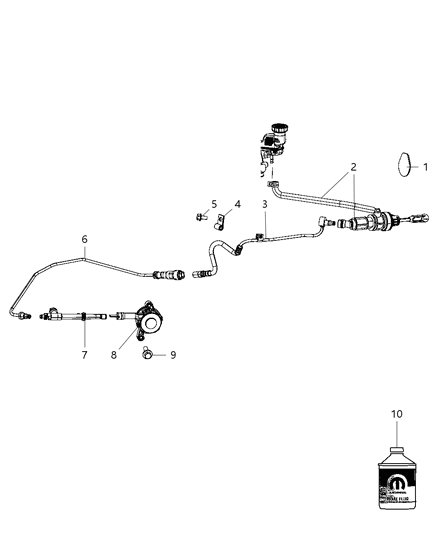 2009 Dodge Caliber Controls, Hydraulic Clutch Diagram