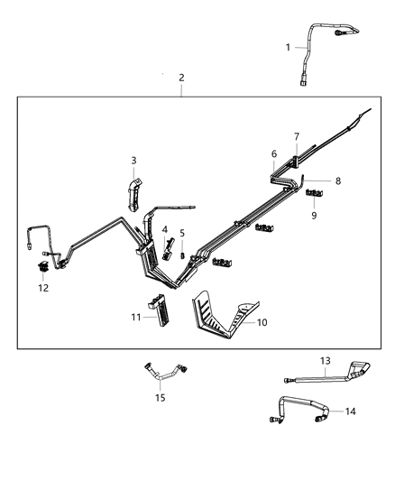 2018 Dodge Challenger Tube-Fuel Supply Diagram for 68340237AB