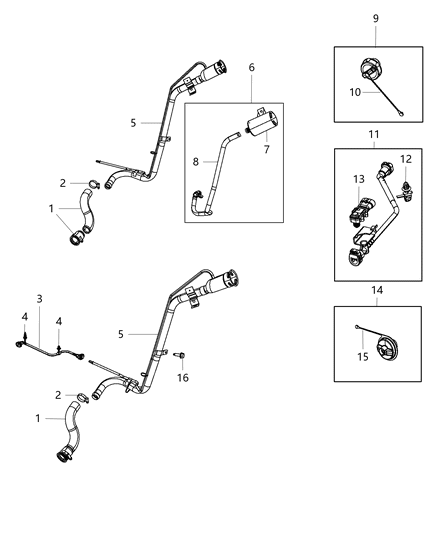 2019 Dodge Journey Fuel Tank Filler Tube Diagram