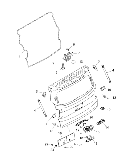 2016 Jeep Renegade Liftgate Diagram