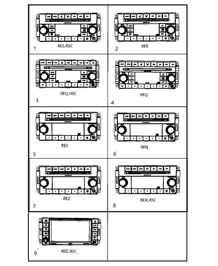 2010 Dodge Ram 1500 Radio-AM/FM/CD/SDARS Diagram for 68021163AD