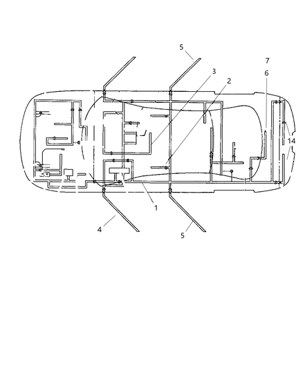 2005 Dodge Magnum Wiring-Front Door Diagram for 5059197AD