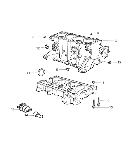 2004 Dodge Stratus Sedan Cylinder Block Diagram 3