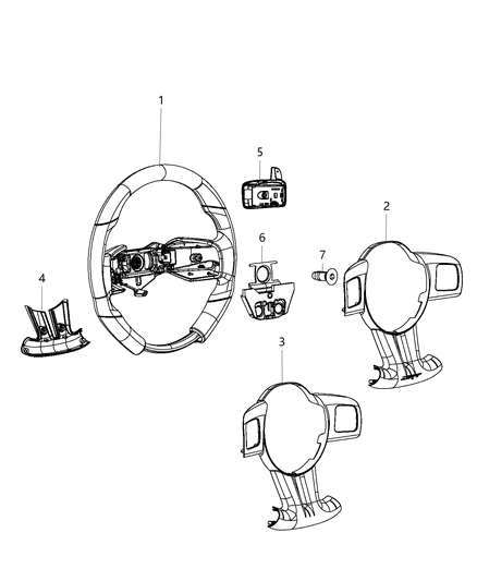 2014 Dodge Charger Wheel-Steering Diagram for 5SJ37DX9AA