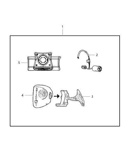 2009 Jeep Liberty Mount Kit Diagram for 68024691AA