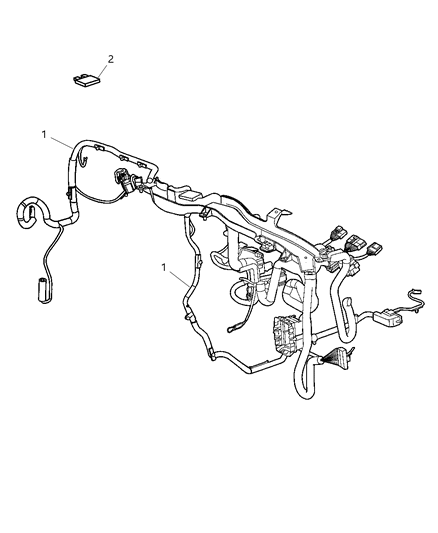 2004 Dodge Neon Wiring-Instrument Panel Diagram for 5029693AA