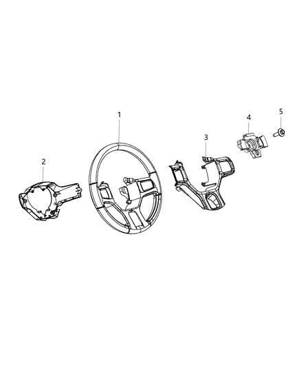 2018 Ram 1500 Steering Wheel Assembly Diagram