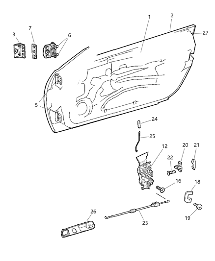 2004 Chrysler Crossfire Screw-Tapping Diagram for 6104524AB