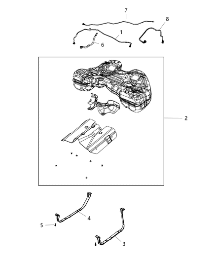 2020 Dodge Charger Fuel Tank And Related Parts Diagram 1