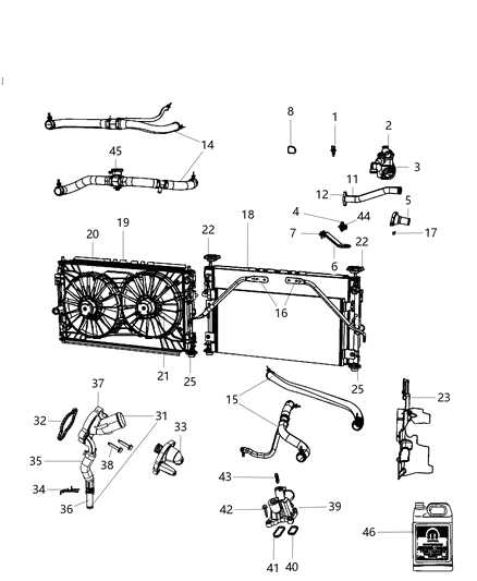 2007 Chrysler Sebring ANTIFREEZ-COOLANT Diagram for 68048953AB