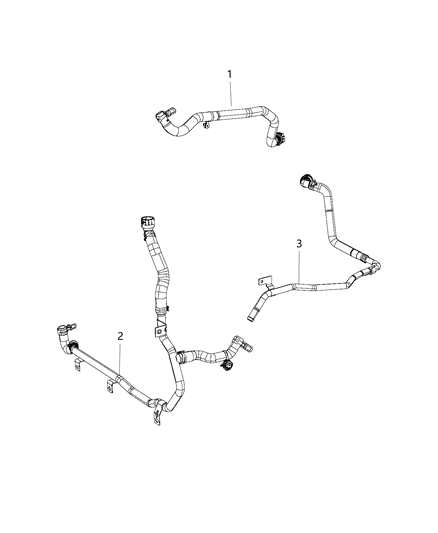 2020 Jeep Cherokee Heater Supply Diagram for 68251152AE
