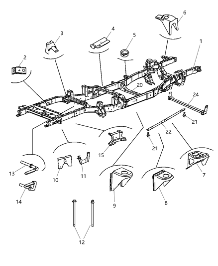 2006 Dodge Ram 2500 Frame-Chassis Diagram for 52121838AA