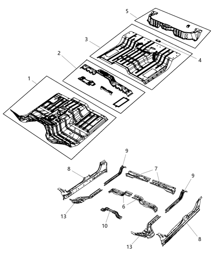 2018 Ram 2500 Floor Pan Diagram 1