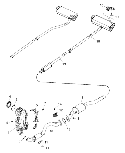 2019 Jeep Renegade Exhaust System Diagram 4