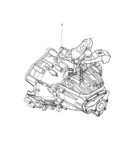 2021 Ram ProMaster 3500 Transmission / Transaxle Assembly Diagram 1