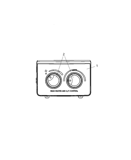 2005 Dodge Durango HEVAC, Controls, Rear Diagram