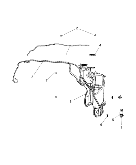 2011 Dodge Dakota Front Washer System Diagram