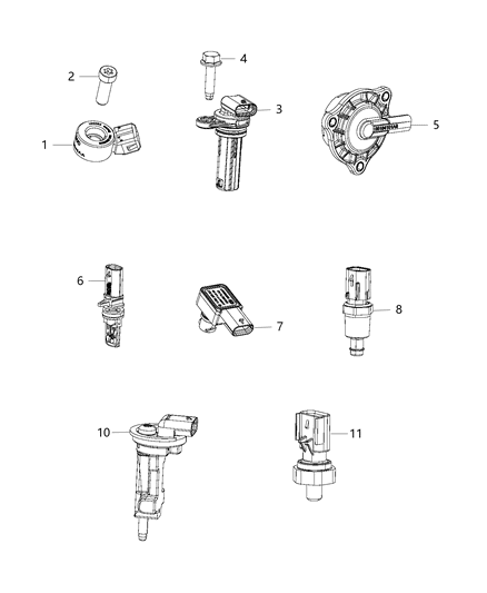 2015 Jeep Cherokee Sensors, Engine Diagram 3