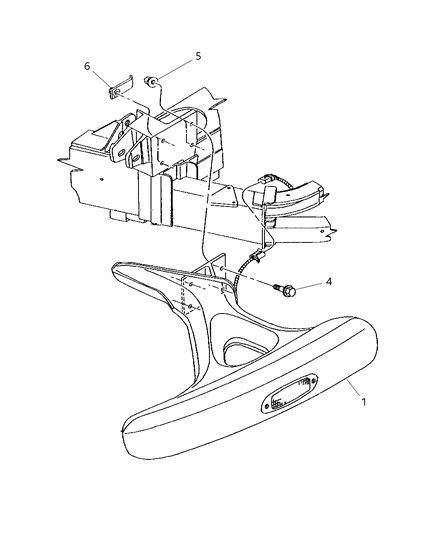 2001 Chrysler Prowler Bumper Front Diagram for QF45DX9AB